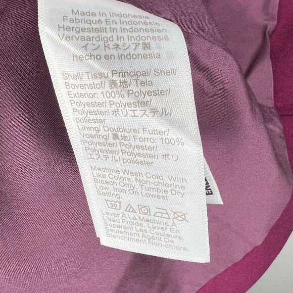 J. Crew Purple Ruffle Collar Long Sleeve Shift Mini Dress Size 6 - Picture 8 of 9